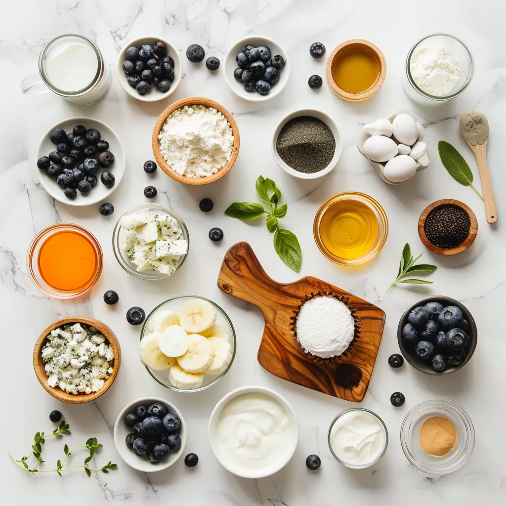 Blueberry Cream Cheese Muffins Yummy ingredients