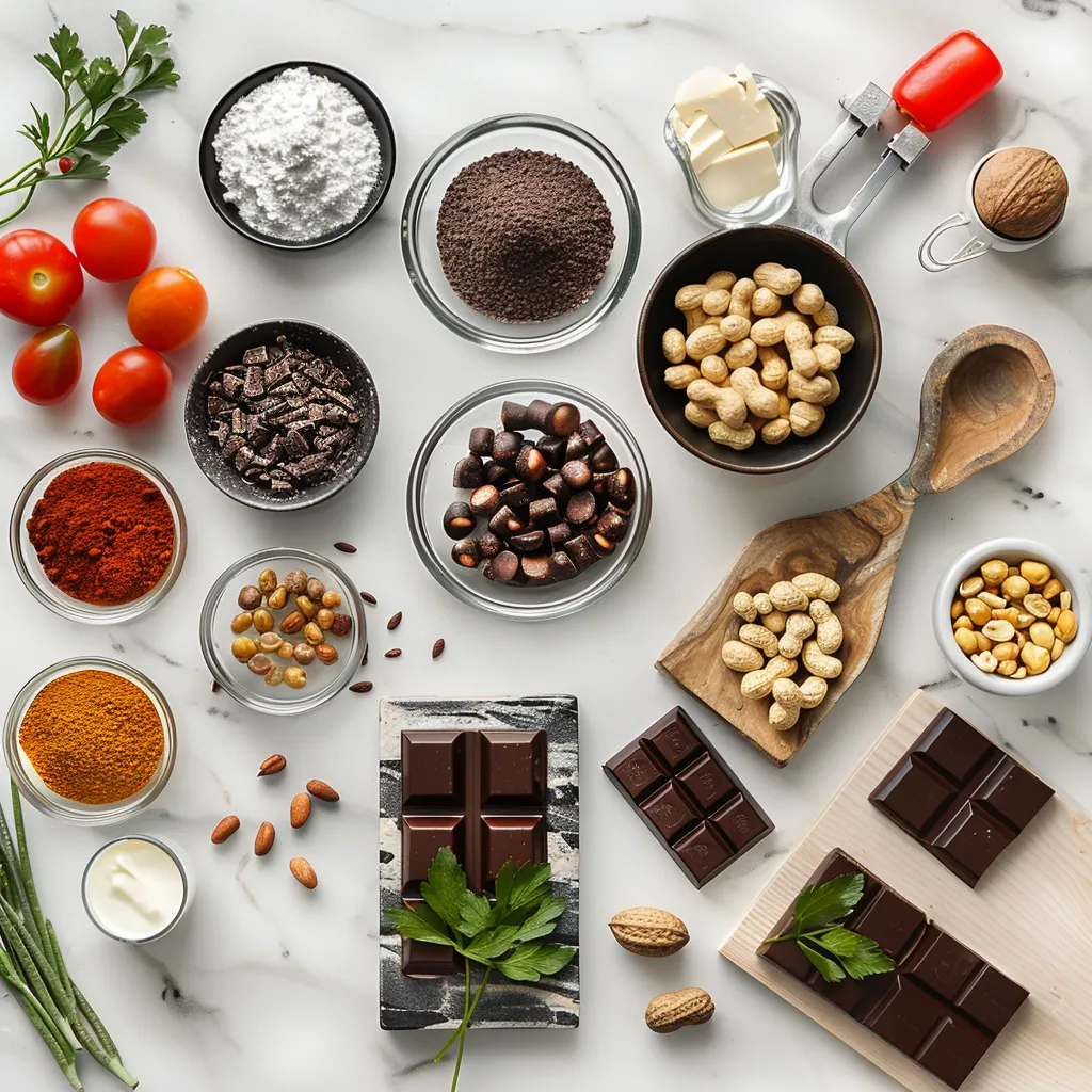 Crunchy Dark Chocolate Peanut Clusters Rich ingredients