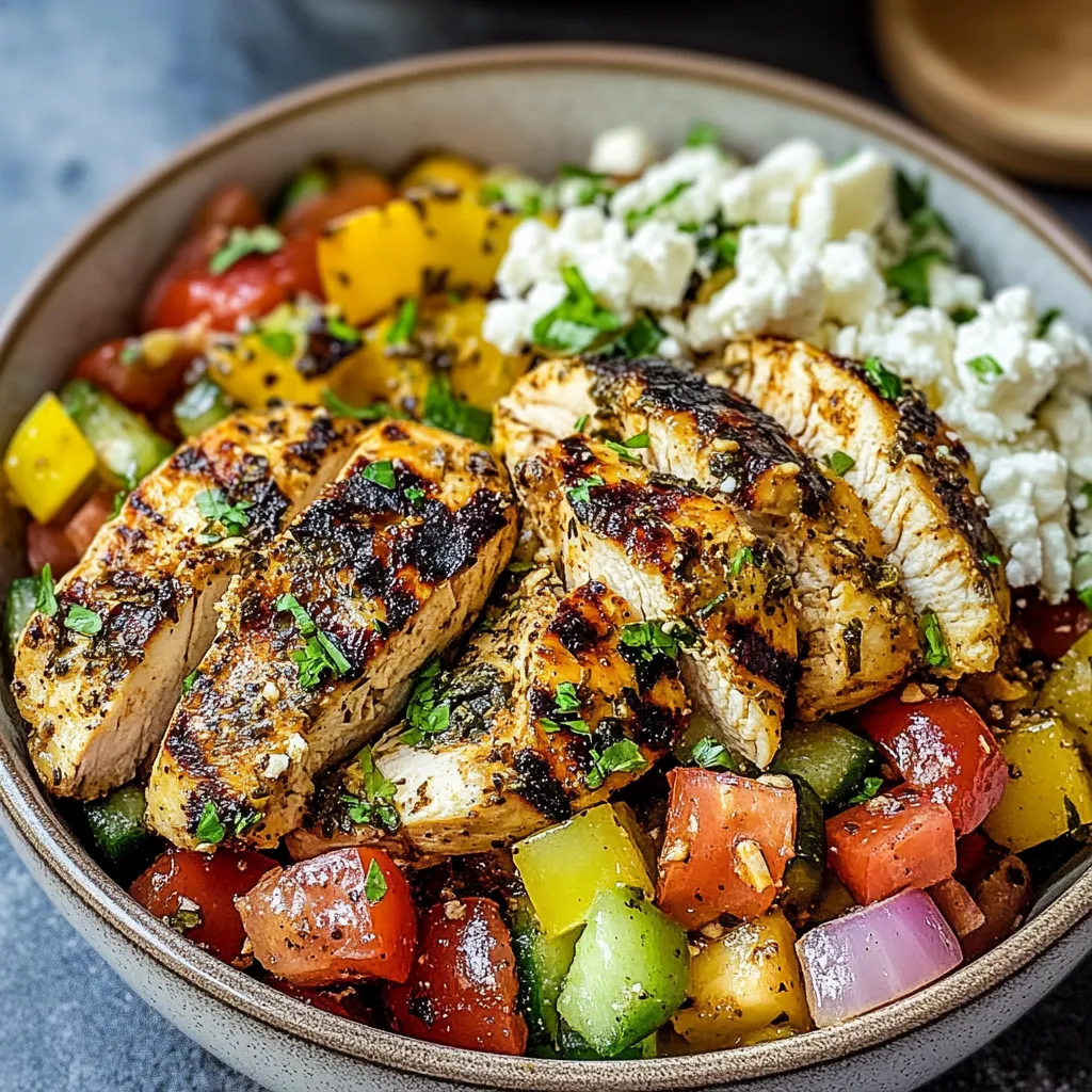 Effortless Healthy Greek Chicken Bowls: A Golden Feast