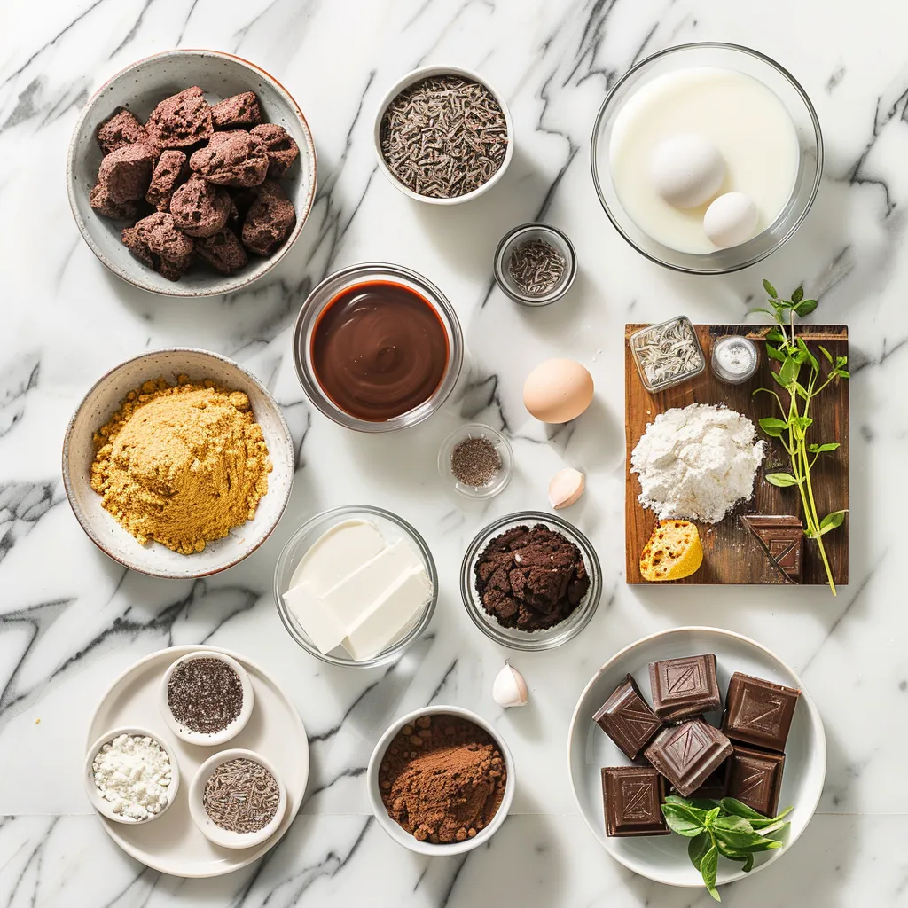 Effortless Triple Chocolate Crinkle Cookies Golden ingredients