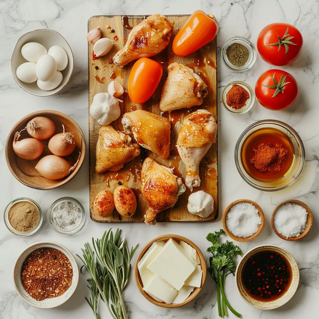 Finest Baked Hot Honey Chicken Yummy ingredients