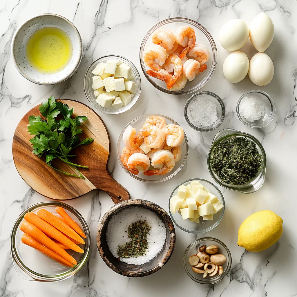 Flavorful Garlic Lemon Butter Shrimp Recipe in 20 Minutes ingredients
