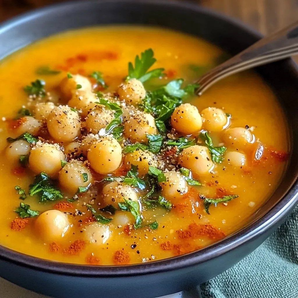 Flavorful Simple Greek Chickpea Soup