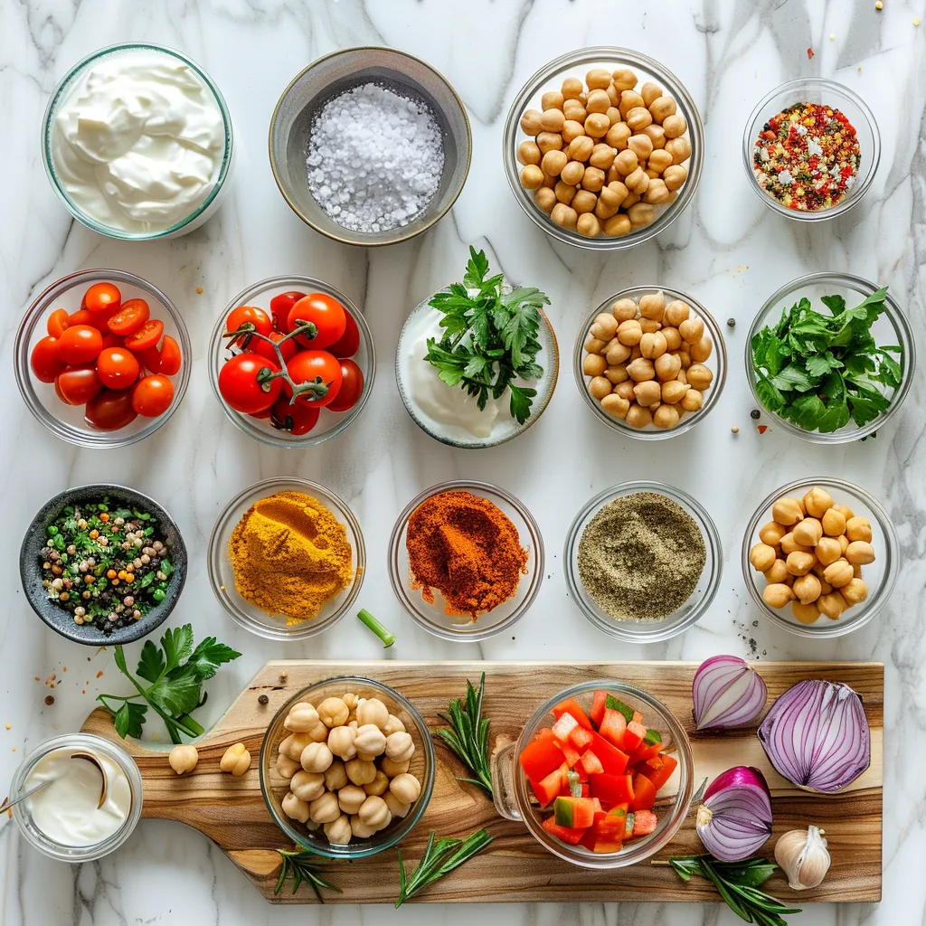 Flavorful Simple Greek Chickpea Soup ingredients