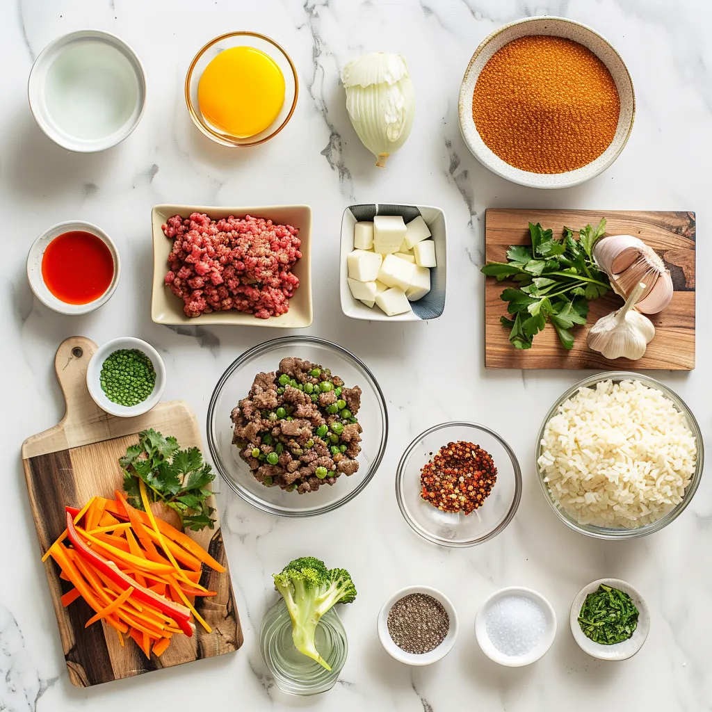 Golden Beef Fried Rice: A Flavorful 30-Minute Recipe ingredients