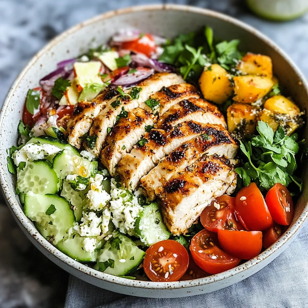 Greek Chicken Bowls: Effortless Clean Eating Meal Prep Delight Mouthwatering