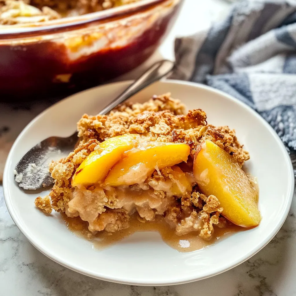 Irresistible Ginger Peach Crisp