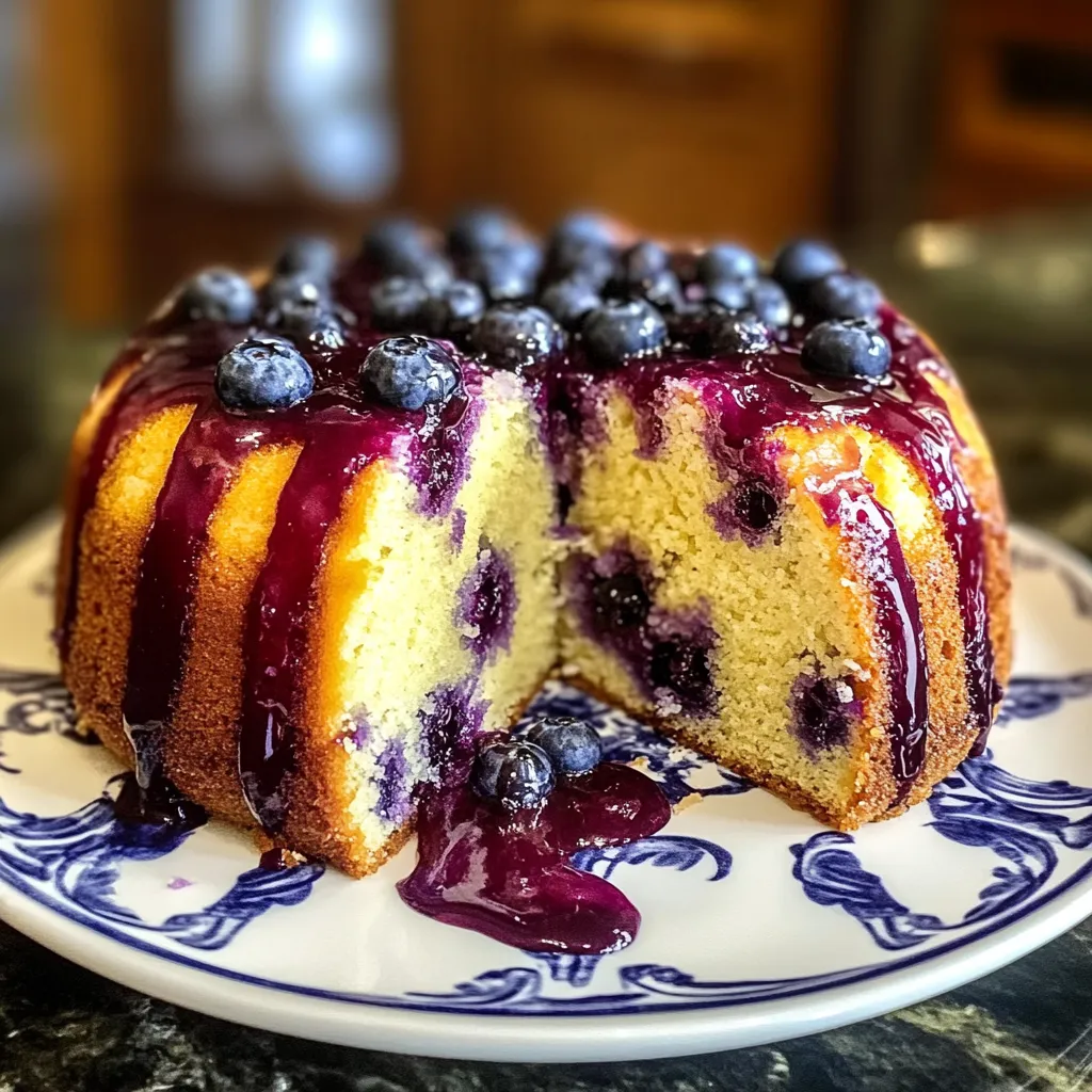 Lemon Blueberry Pound Cake Juicy