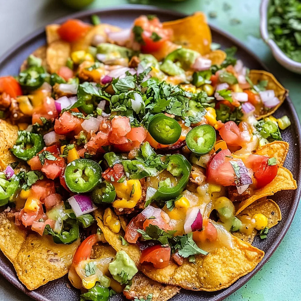 Loaded Sweet Potato Nachos Flavorful