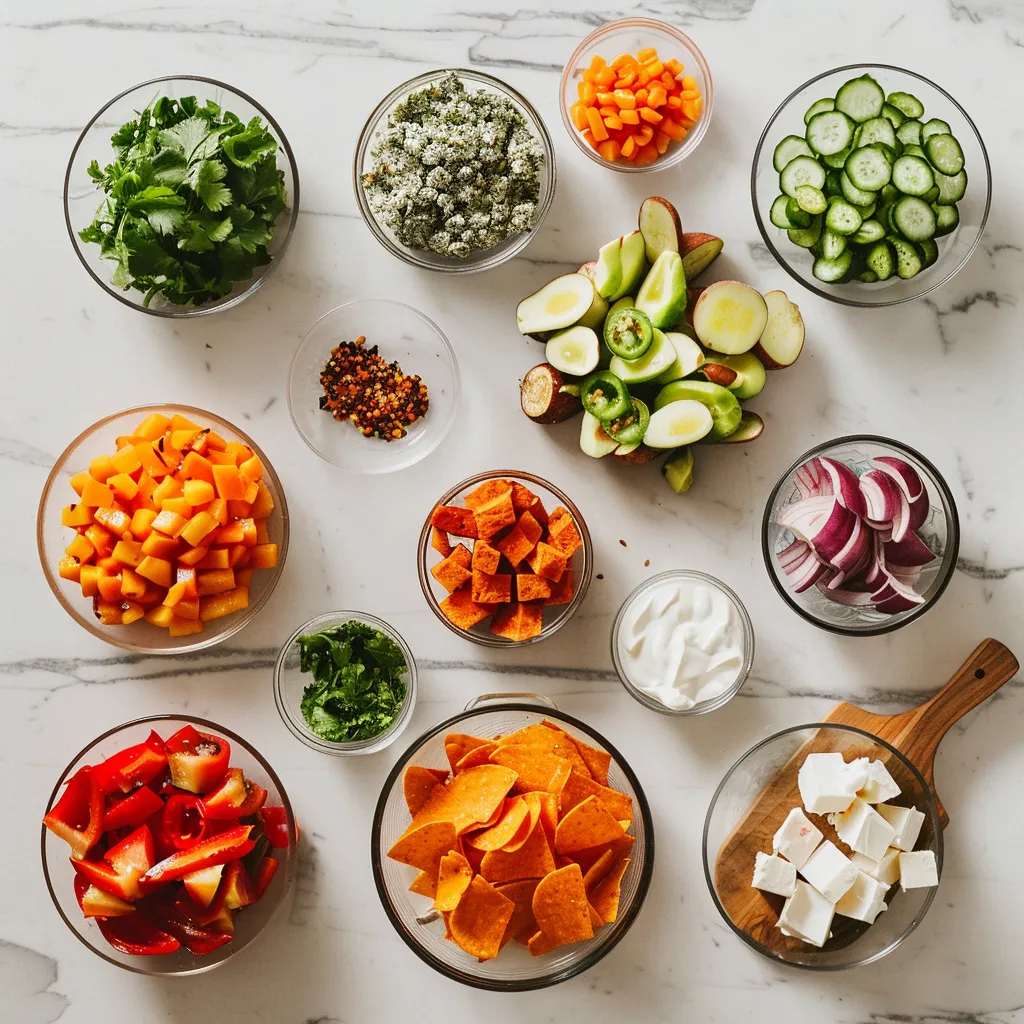 Loaded Sweet Potato Nachos Flavorful ingredients