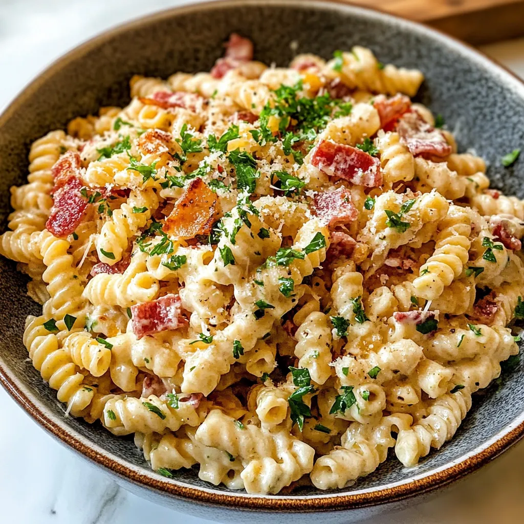 Luscious Ranch Pasta Salad with Bacon