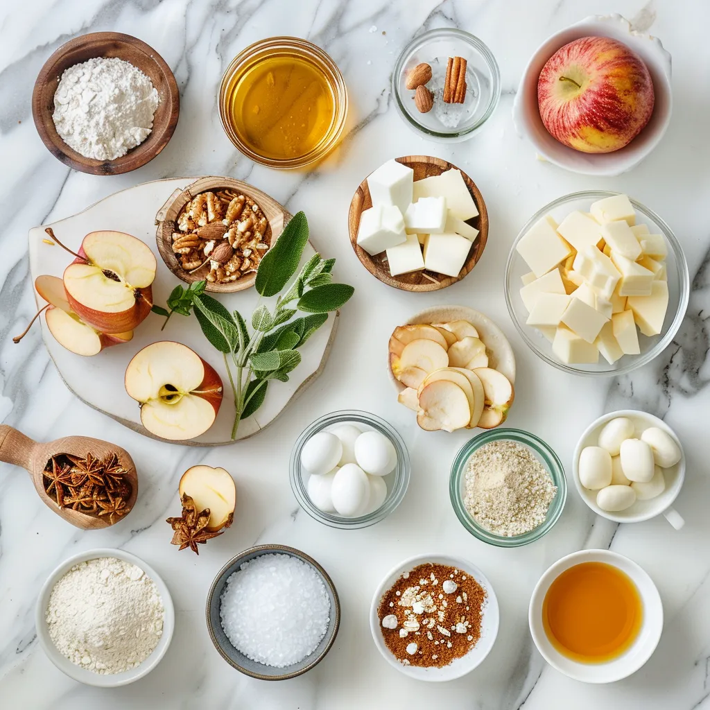 Perfect Italian Apple Cake Golden ingredients