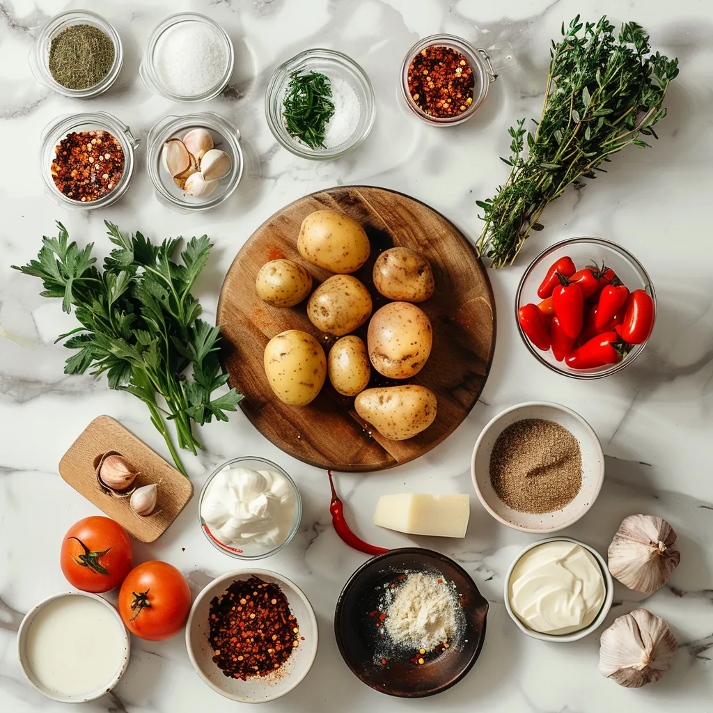 Perfectly Exquisite Baked Potatoes Made Effortless with an Air Fryer ingredients