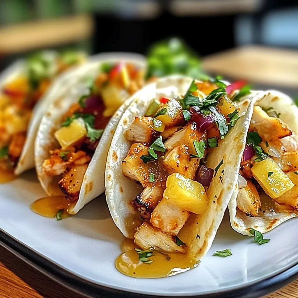 Pineapple Chicken Tacos: A Sweet and Mouthwatering Delight