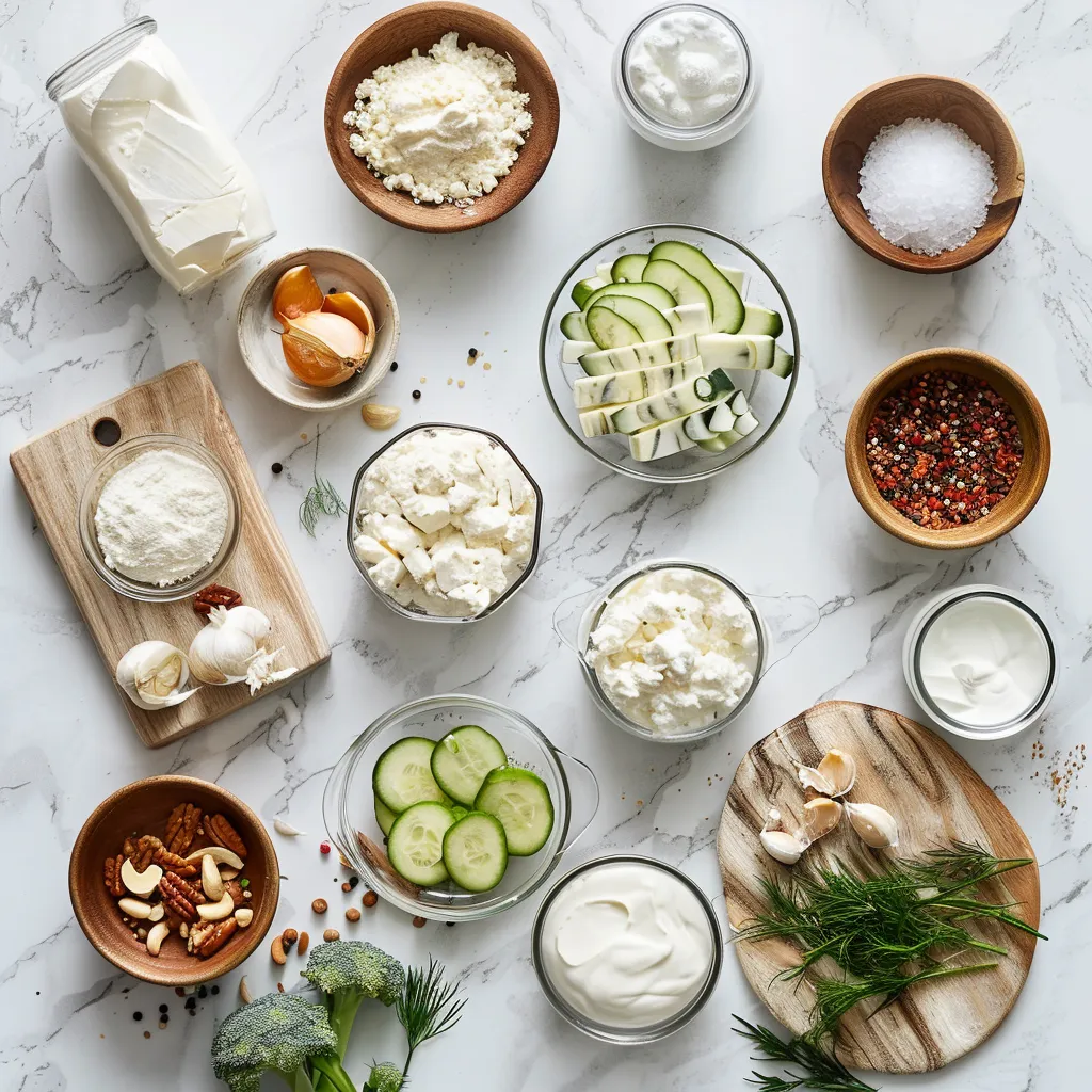 Rich Cottage Cheese Cookie Dough Dip ingredients