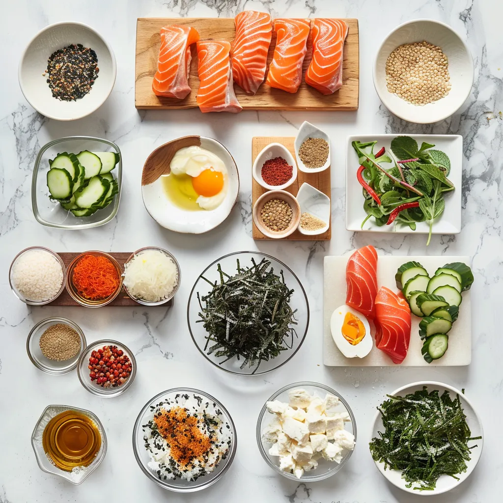 Savory Italian Sushi ingredients