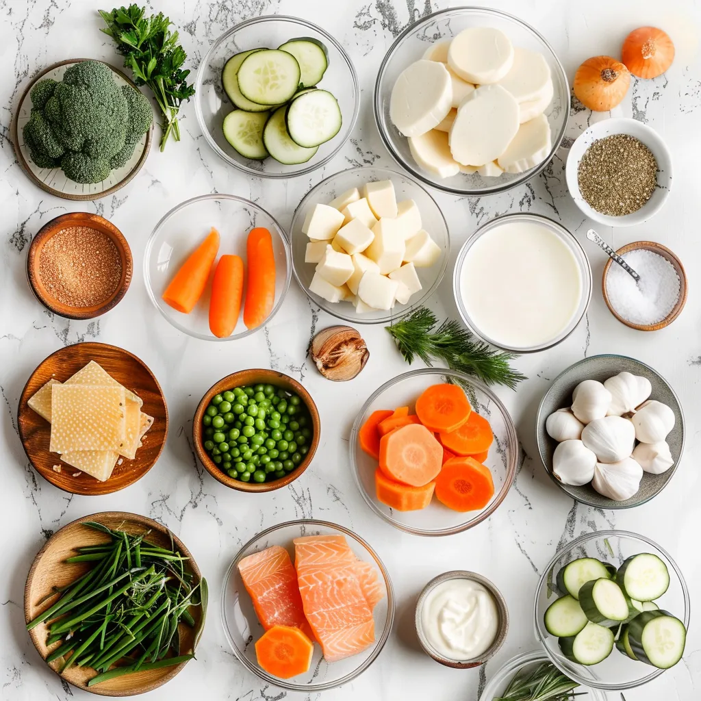 Scrumptious Cozy Salmon Chowder ingredients