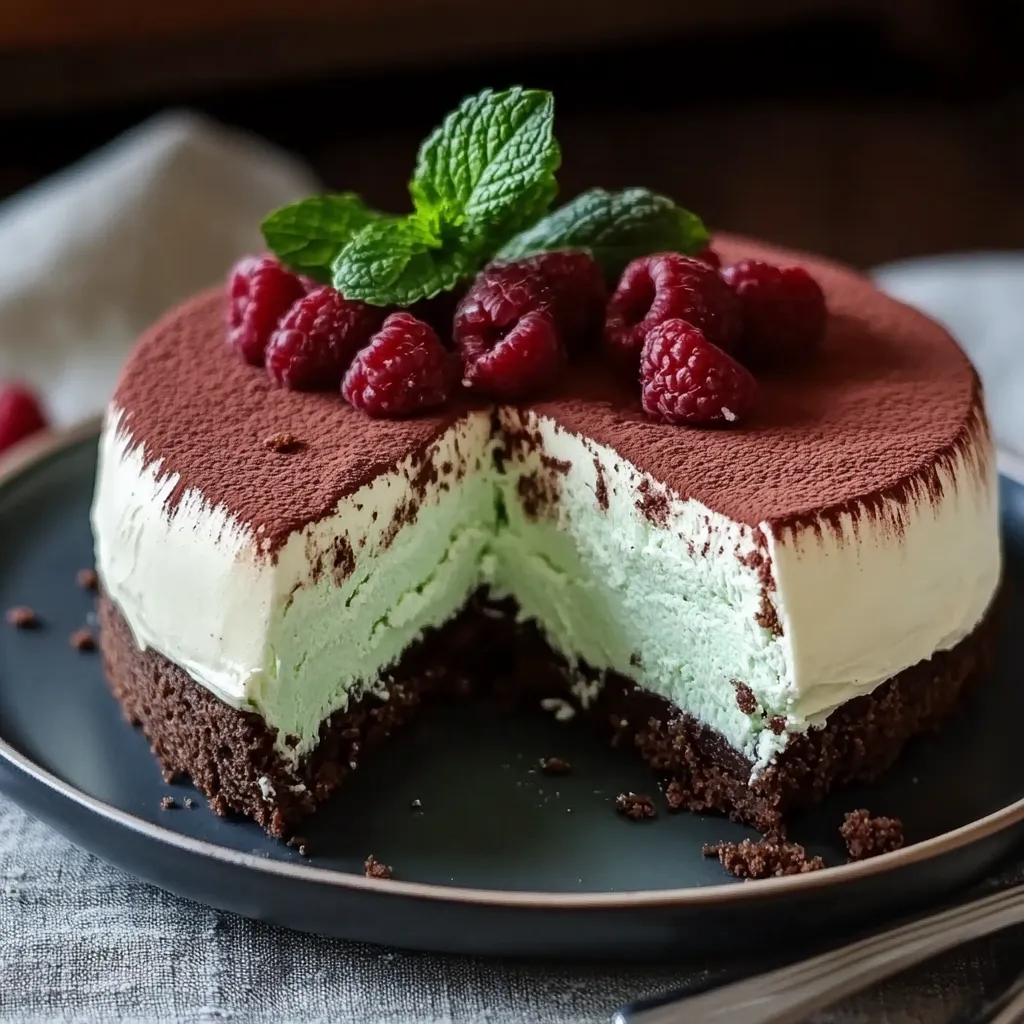 Scrumptious Mint Chocolate Mousse Cake