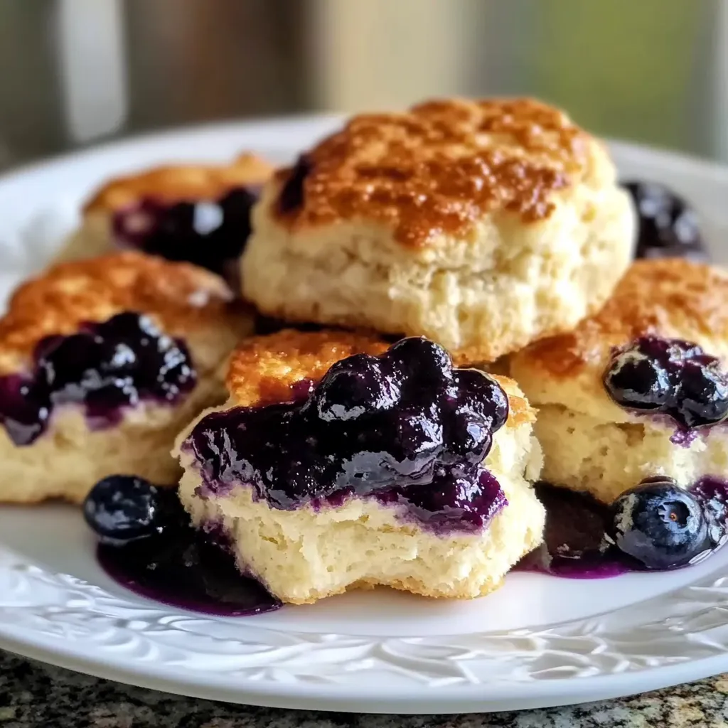 Tasty Blueberry Butter Swim Biscuits Exquisite