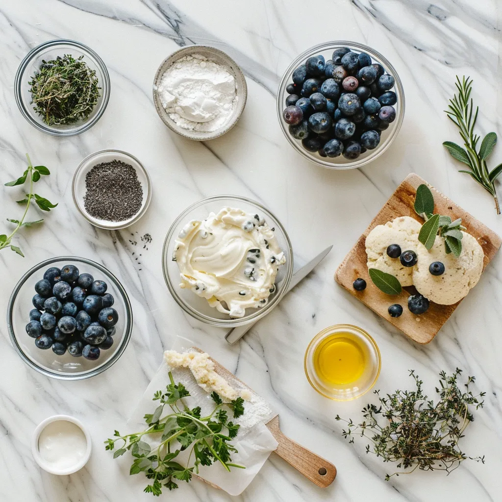 Tasty Blueberry Butter Swim Biscuits Exquisite ingredients