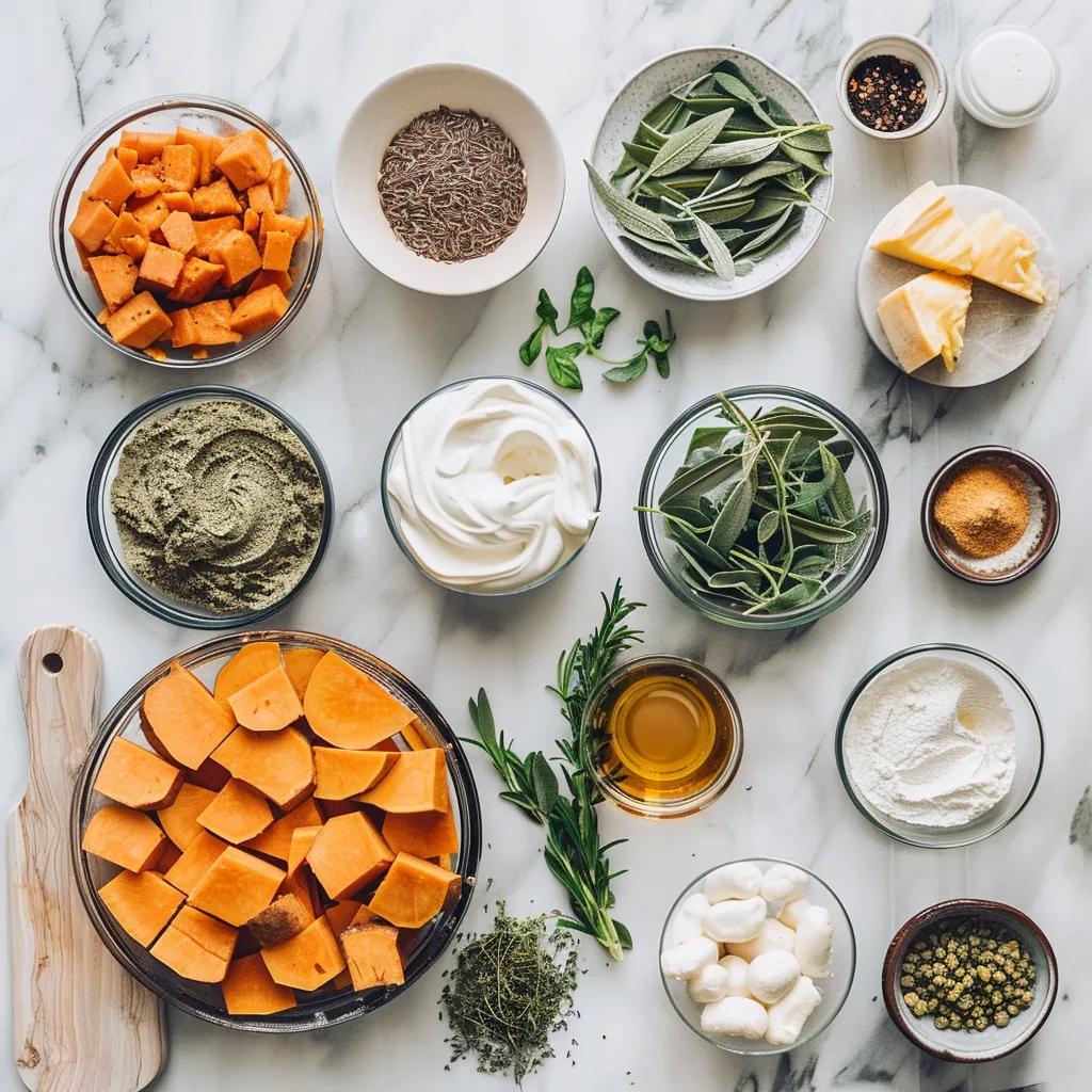 Tasty Simple Sweet Potato Pie with Heavy Cream ingredients