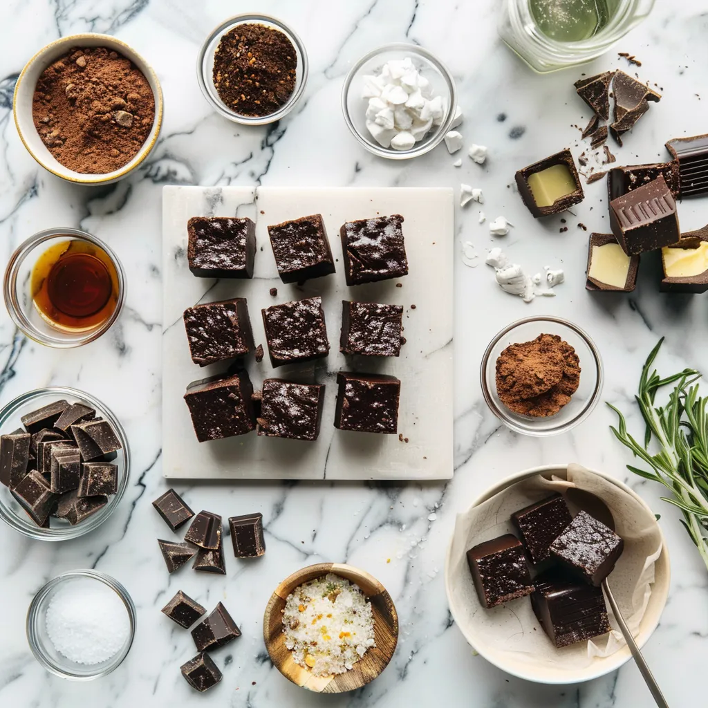 Tempting Salted Chocolate Brownie Bites ingredients