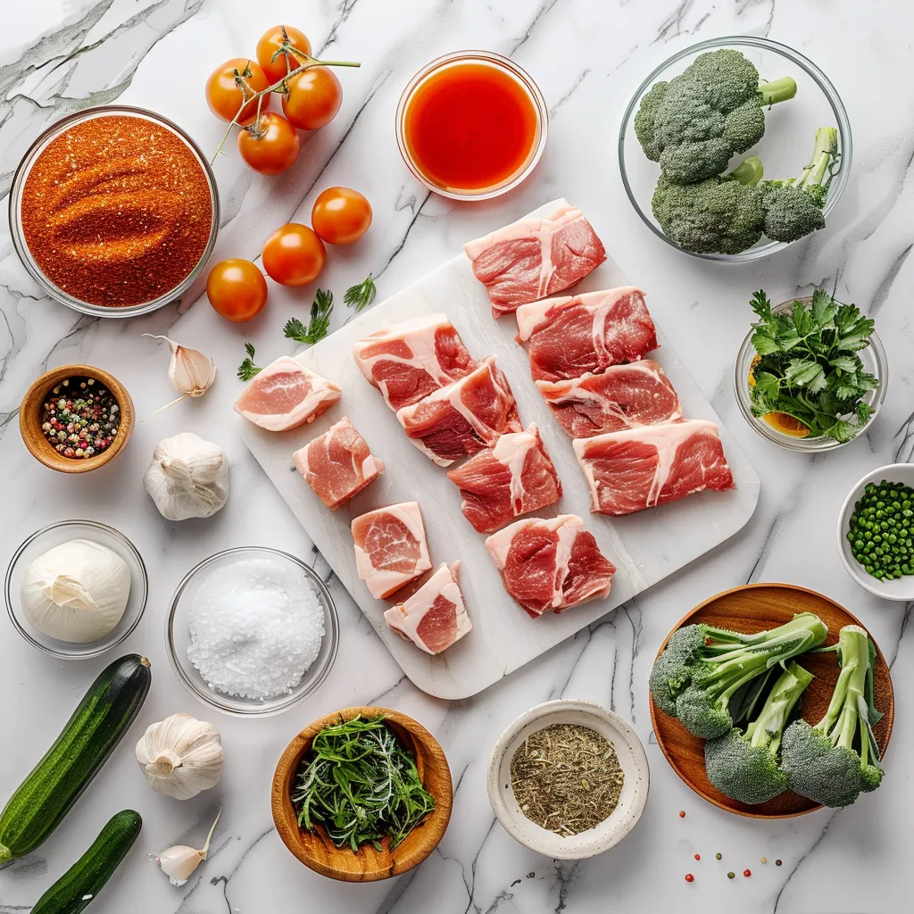 Zesty Air Fryer Crispy Pork Belly Recipe ingredients