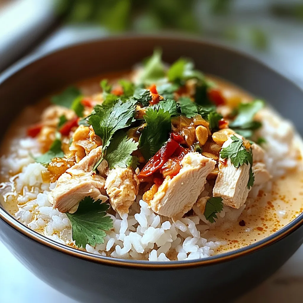 Coconut Chicken Brothy Rice for Cozy Nights
