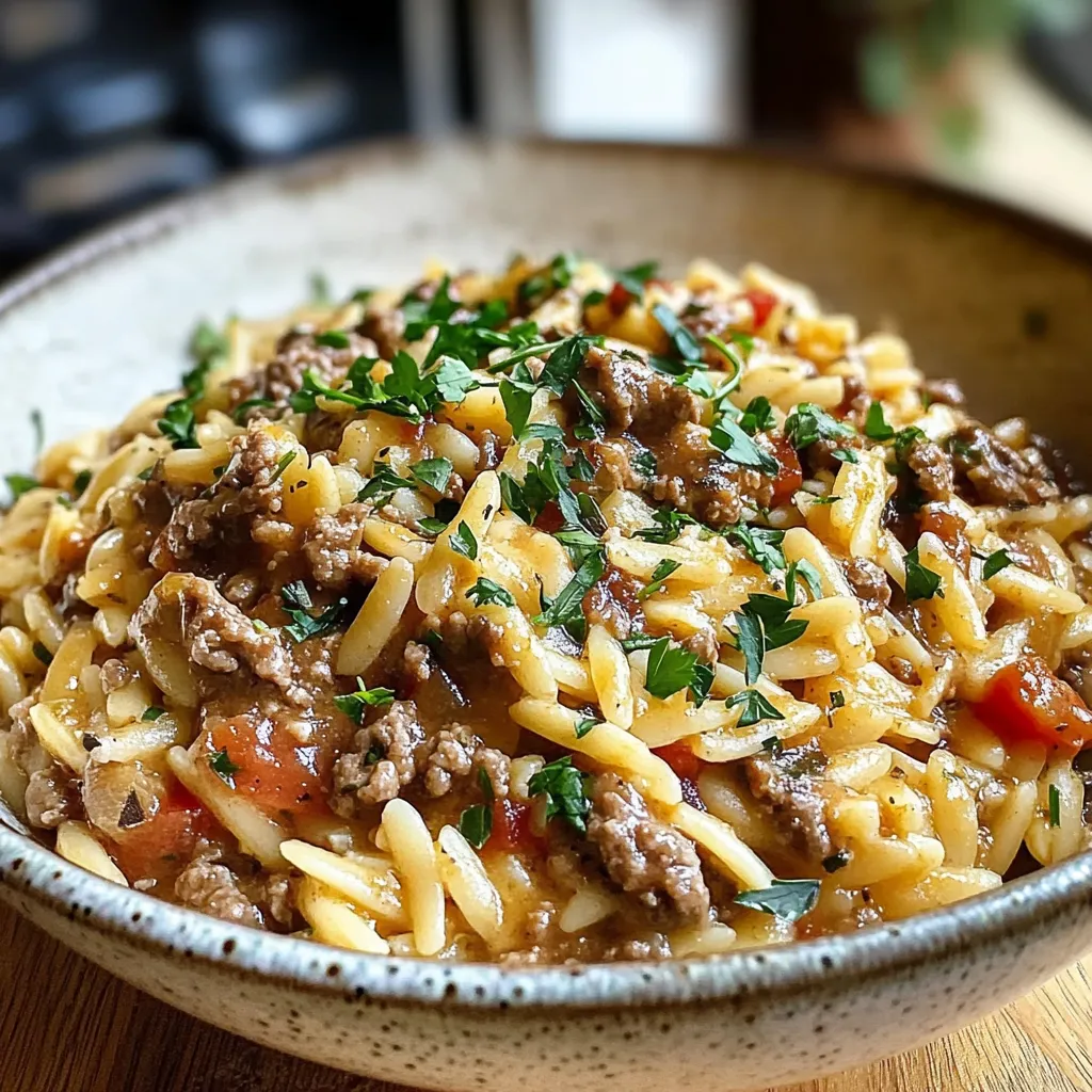 Delicious Ground Beef Orzo Recipe