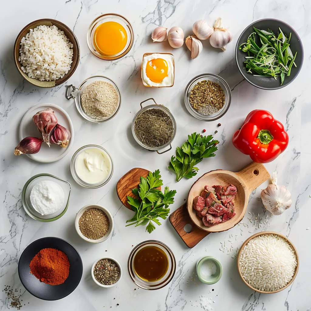 Irresistible One Pot Spiced Lamb and Rice Recipe ingredients