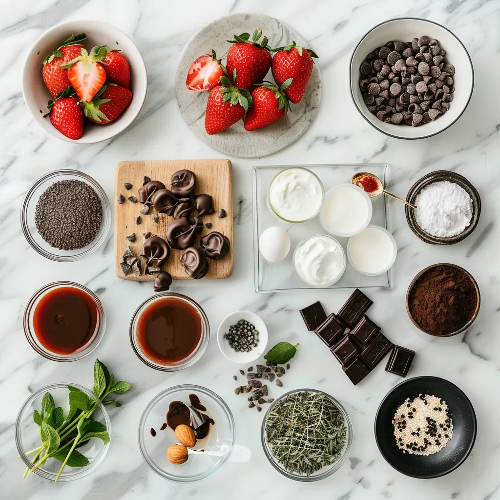 Luscious Chocolate Covered Strawberry Cookies ingredients