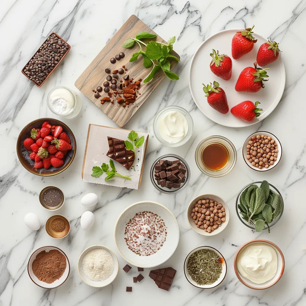 Luscious Chocolate Covered Strawberry Cookies ingredients