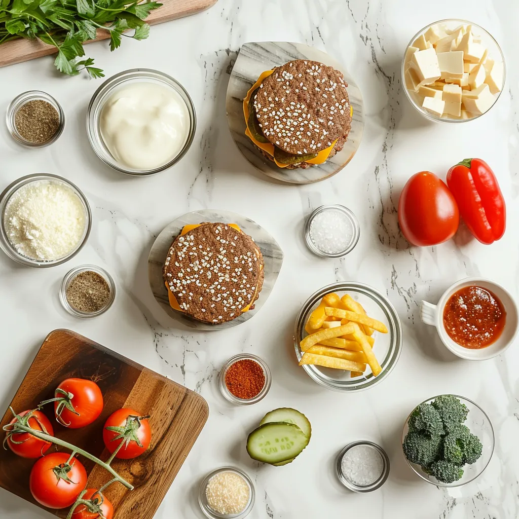 Mini Big Mac Cheeseburgers Delight ingredients
