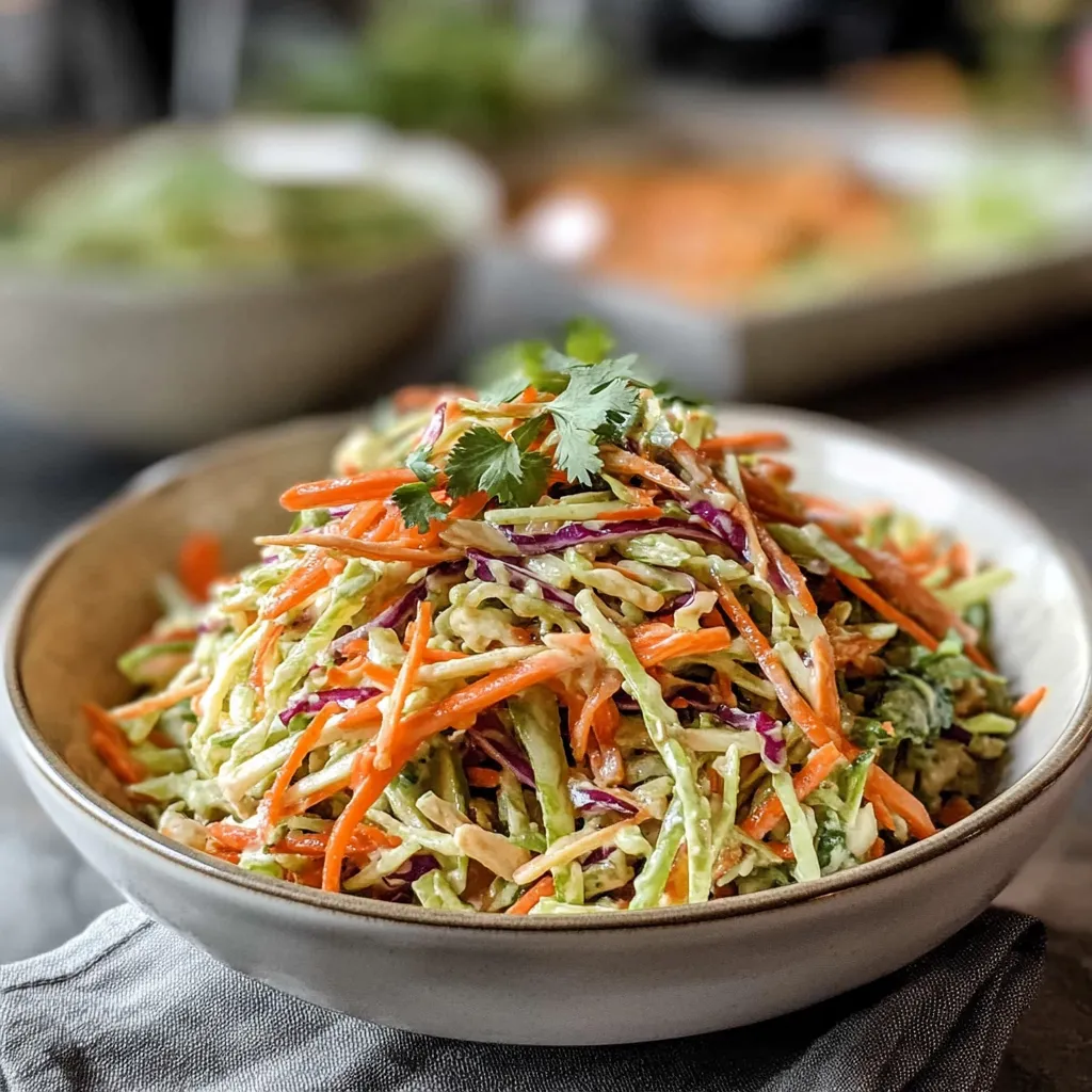 Rich Spicy Cilantro Lime Slaw