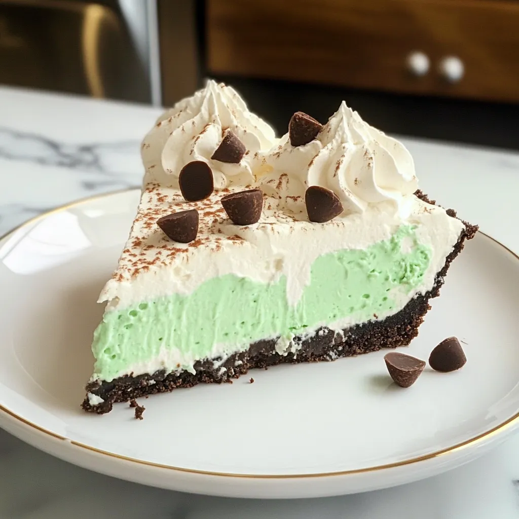 Shamrock Mint Milkshake Pie