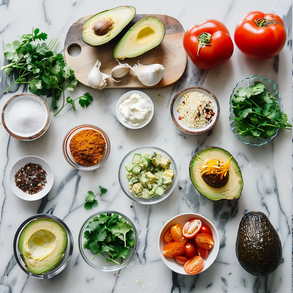 Zesty Taco Stuffed Avocados ingredients