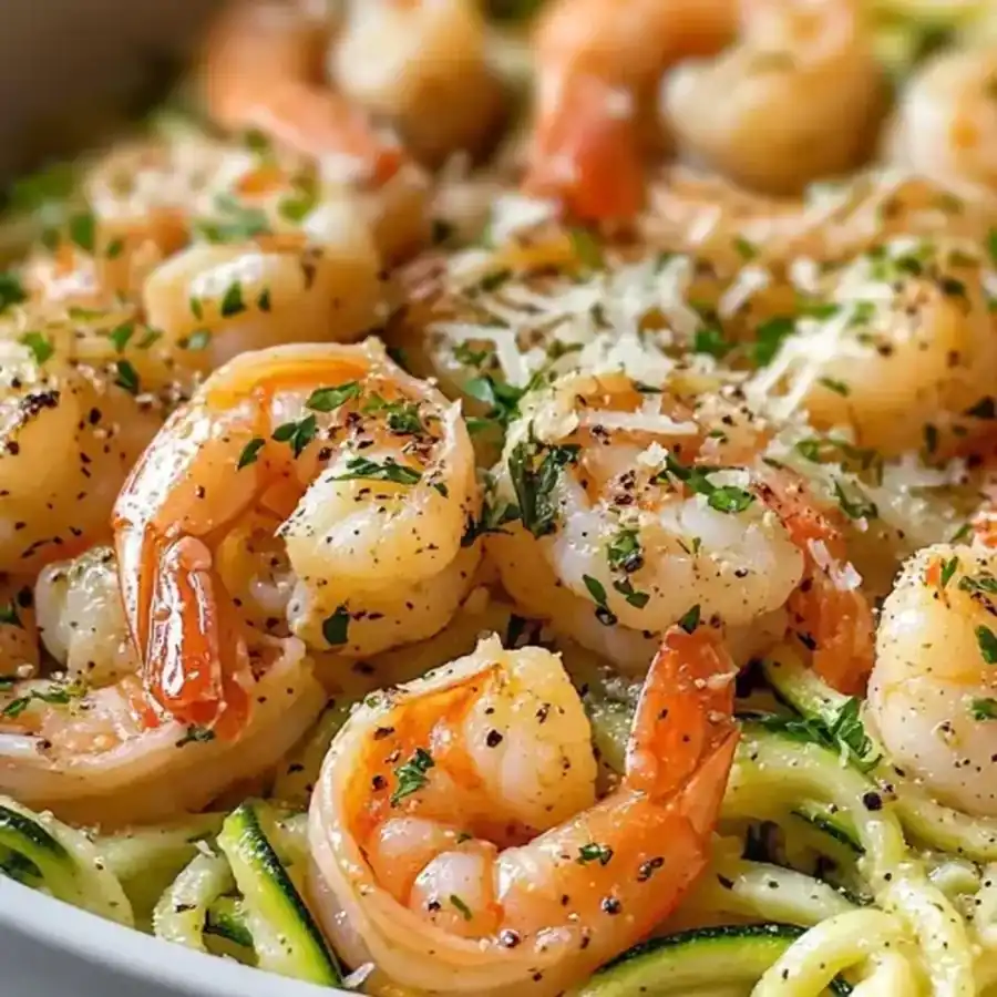 One-Pan Lemon Garlic Shrimp and Zucchini Noodles: A Light, Flavorful Sunday