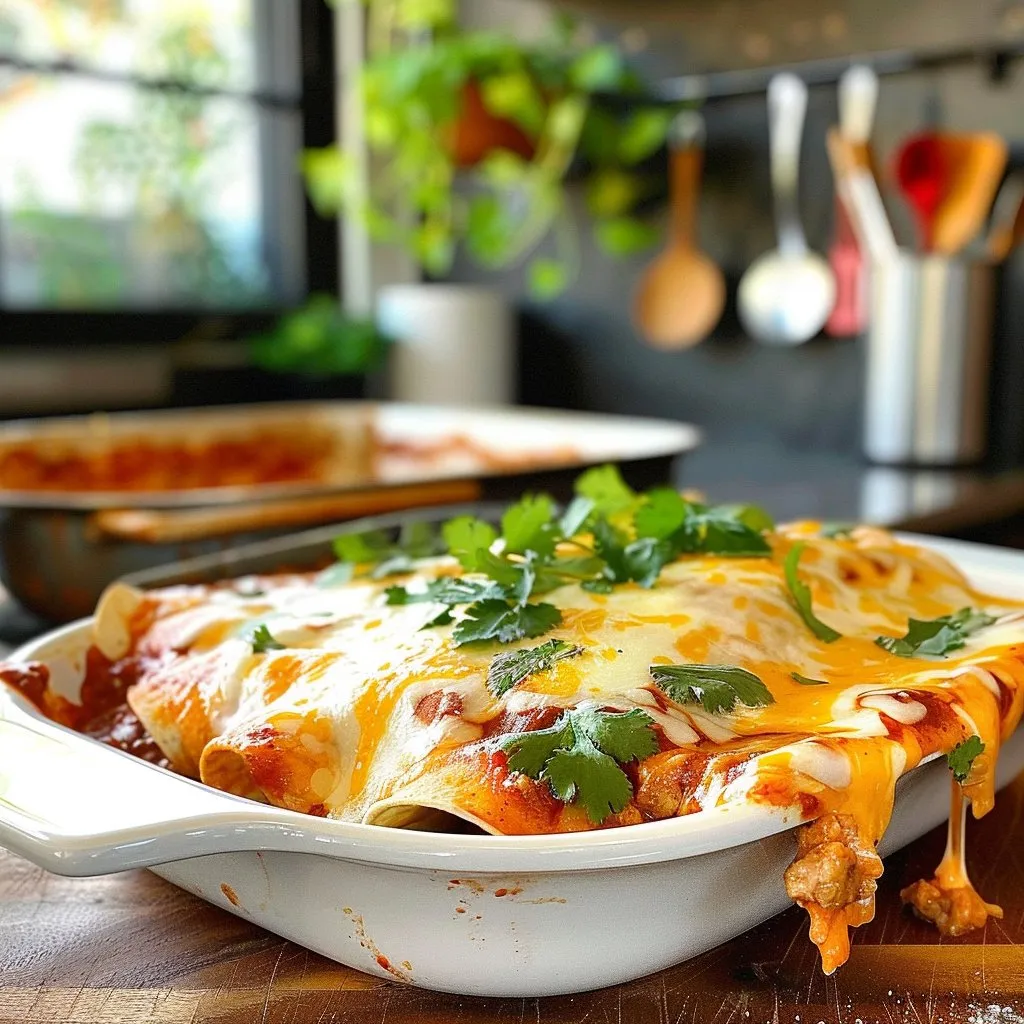 Easy 5 Ingredient Beef Enchiladas Recipe