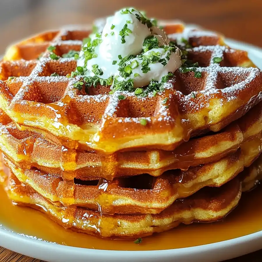 Amazing Savory Cornbread Waffles: Crispy, Sweet, and Irresistible Breakfast Treat —