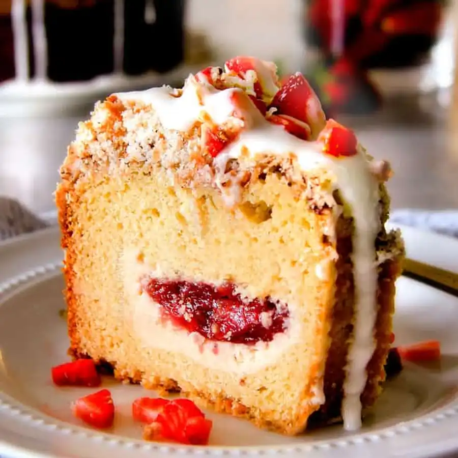 Show-Stopping Strawberry Cream Cheese Coffee Cake — Better Than a Restaurant