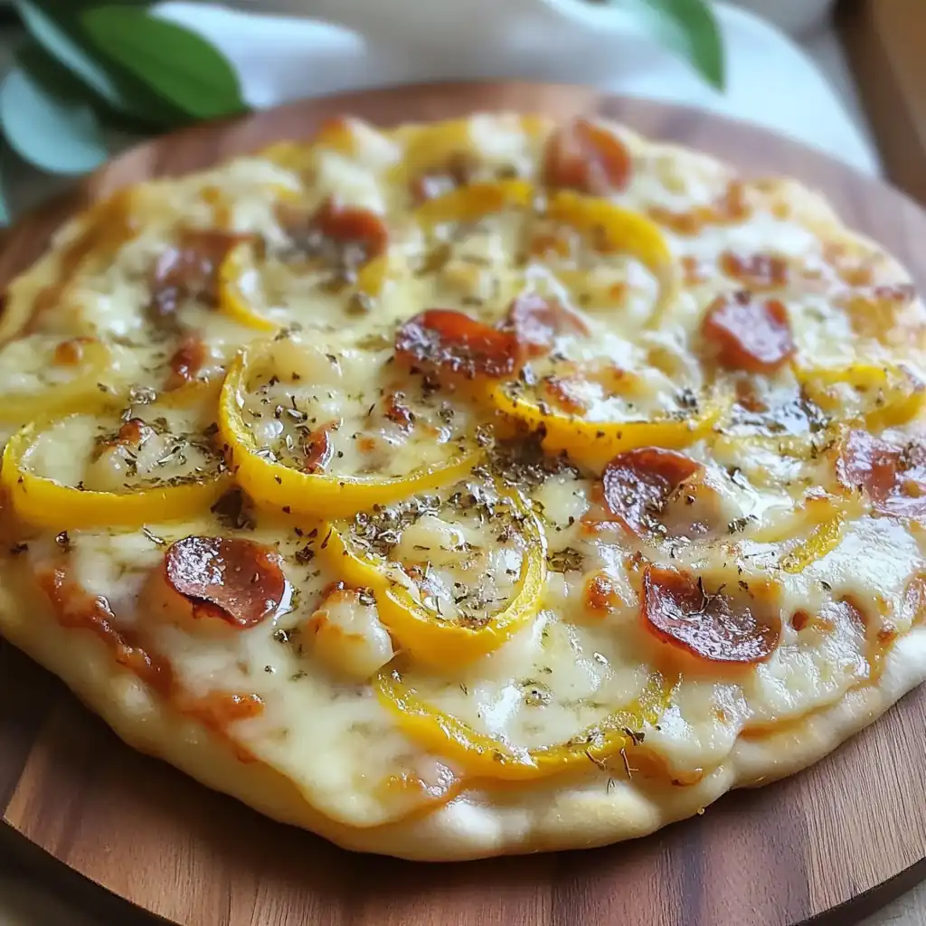 Creamy White Banana Pepper Pizza — The Ultimate Flavor Twist