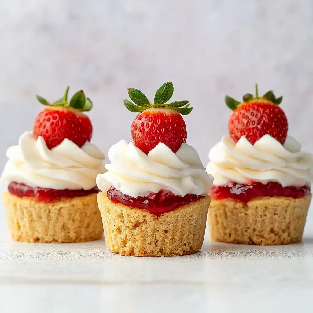 Tiny Strawberry Cheesecake Cookie Cups — Pure Dessert Magic!