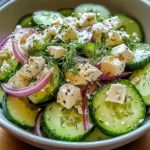 Cool Cucumber Feta Salad — The Ultimate Summer Refreshment!