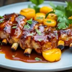 Tender Baby Back Ribs with Balsamic-Peach BBQ Glaze