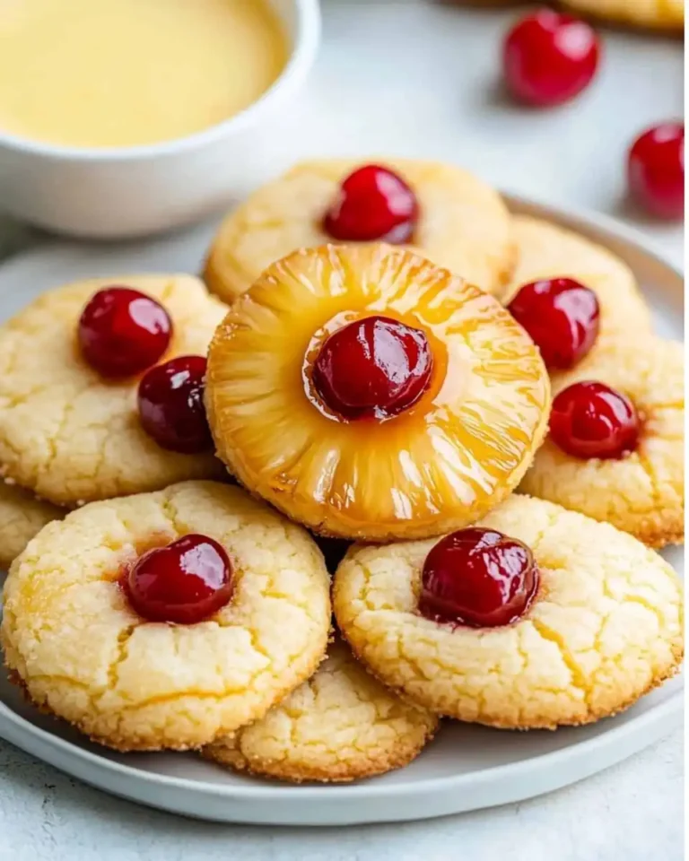 Pineapple Upside Down Cookies: A Tropical Treat in One Bite!