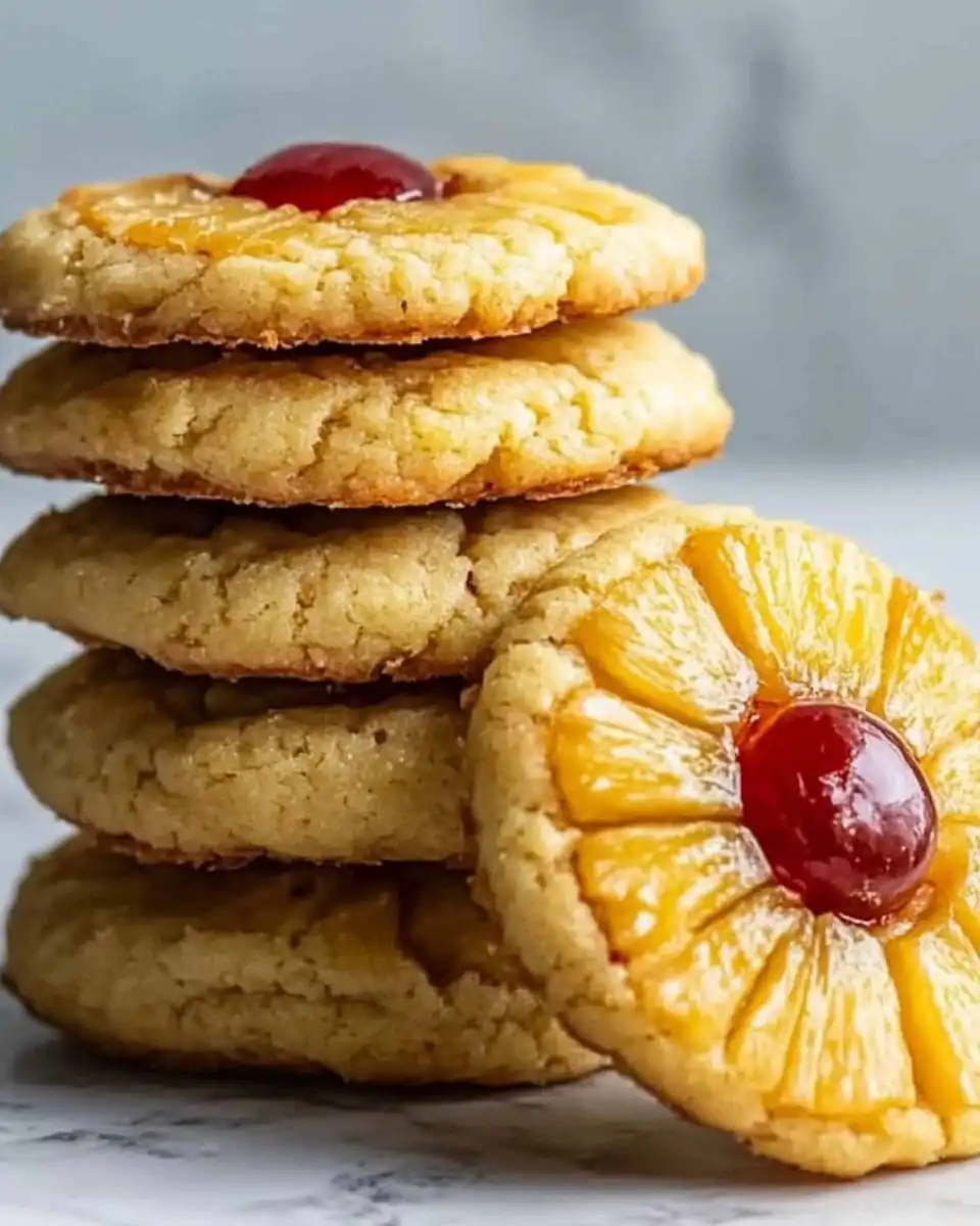 Pineapple Upside Down Cookies: A Tropical Treat in One Bite!