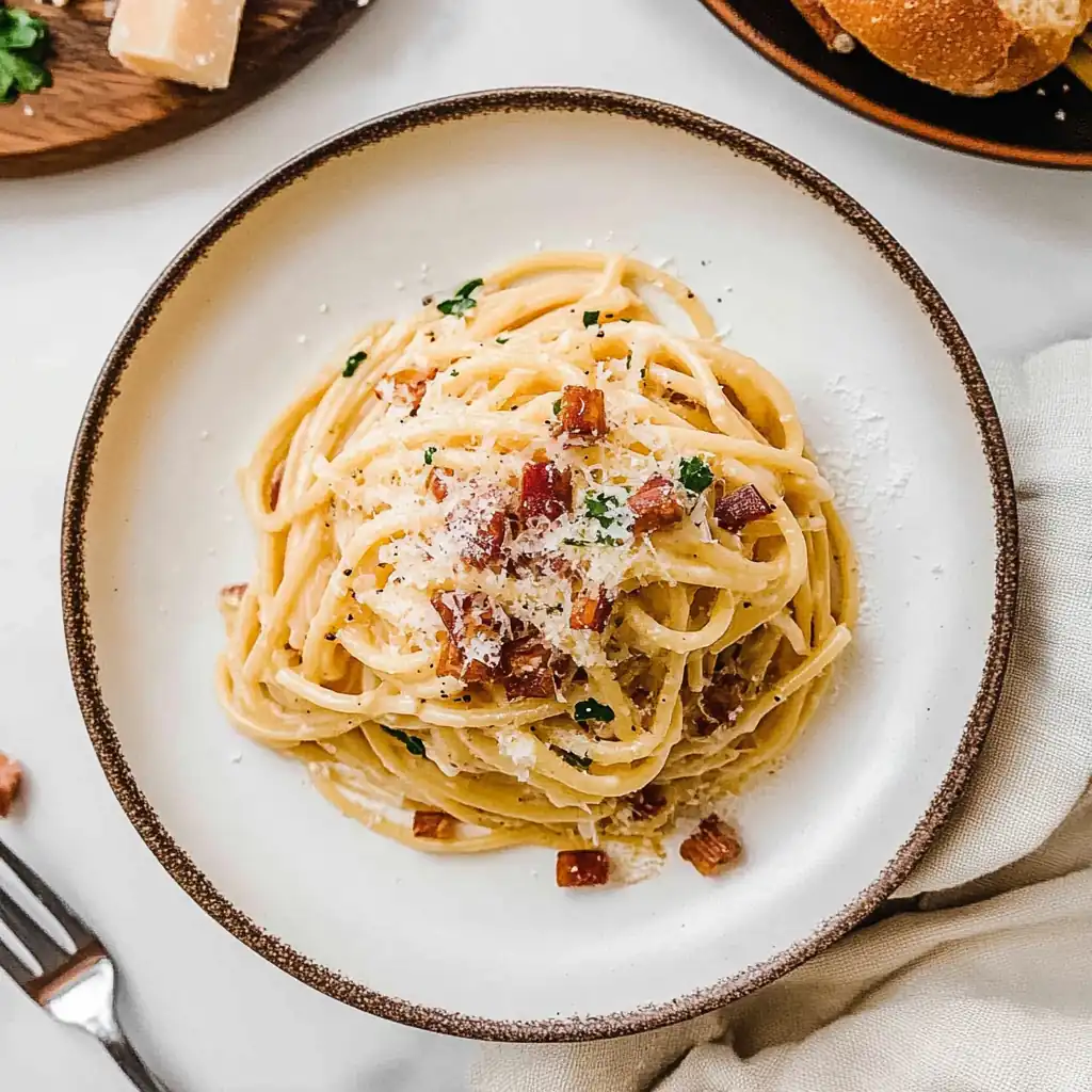 Authentic Pasta Carbonara — Creamy Italian Dinner in 20 Minutes
