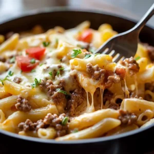 Cheeseburger Alfredo Pasta: The Ultimate Comfort Food Mashup!