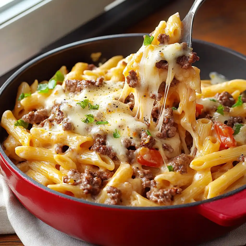 Cheeseburger Alfredo Pasta: The Ultimate Comfort Food Mashup!