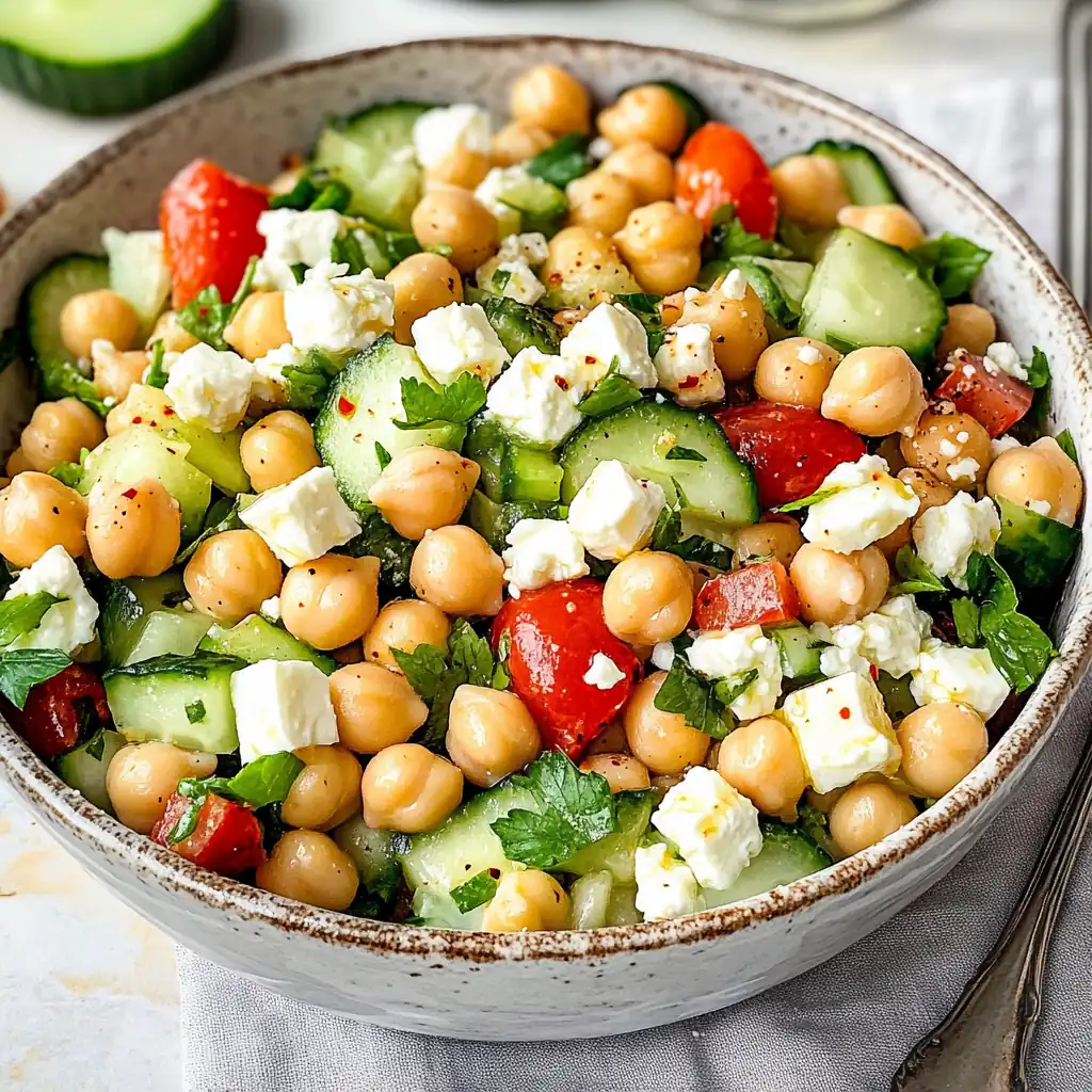 Refreshingly Bold Chickpea Salad — The Ultimate 15-Minute Lunch